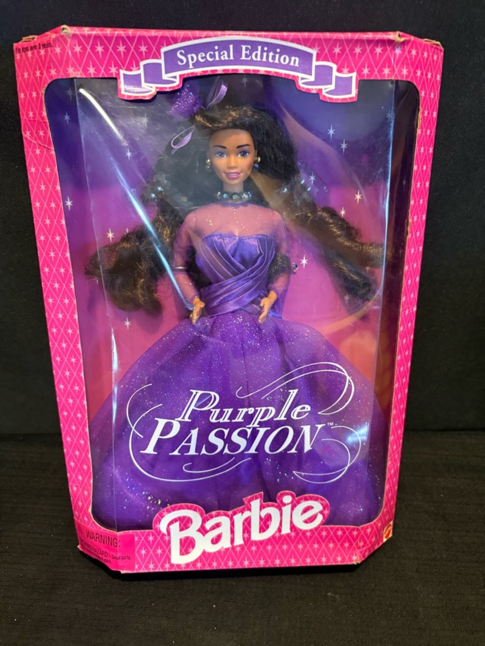 Vintage 1995 Purple Passion Barbie Special Edition Mattel 13555 Box Is Creased